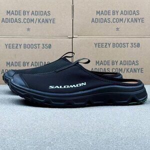 Salomon Mule Slip On Black Sneakers